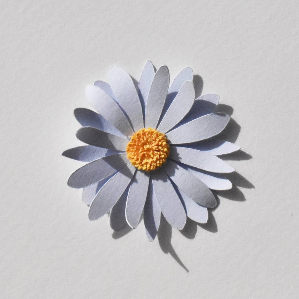 Magnet fleur bleu clair