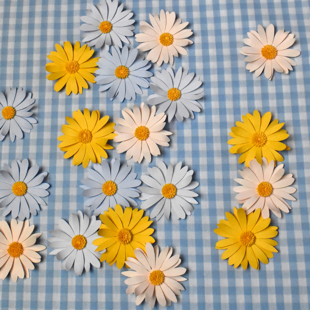 Magnet fleur bleu clair