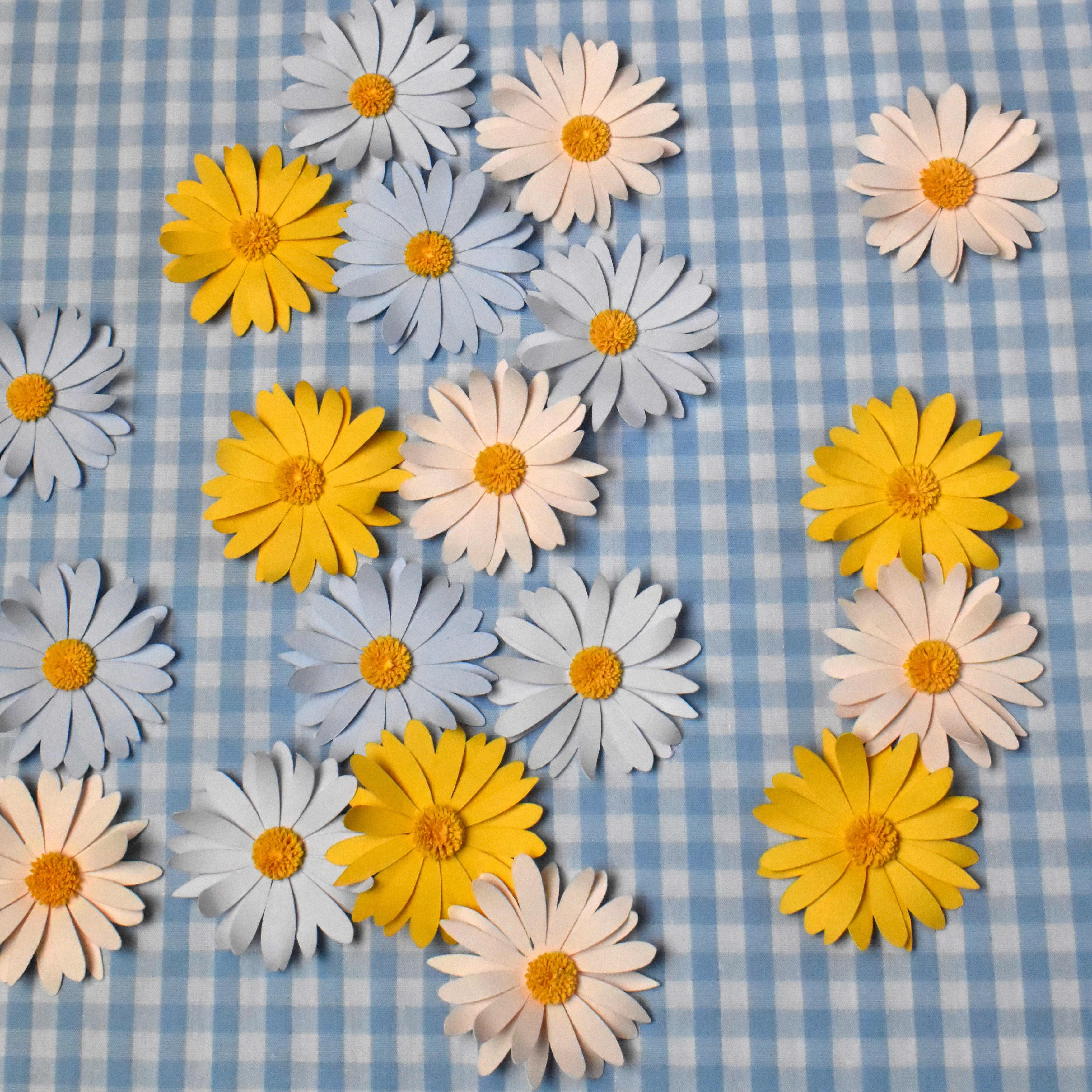 Magnet fleur bleu clair
