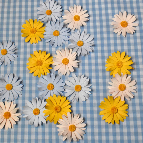 Magnet fleur bleu clair