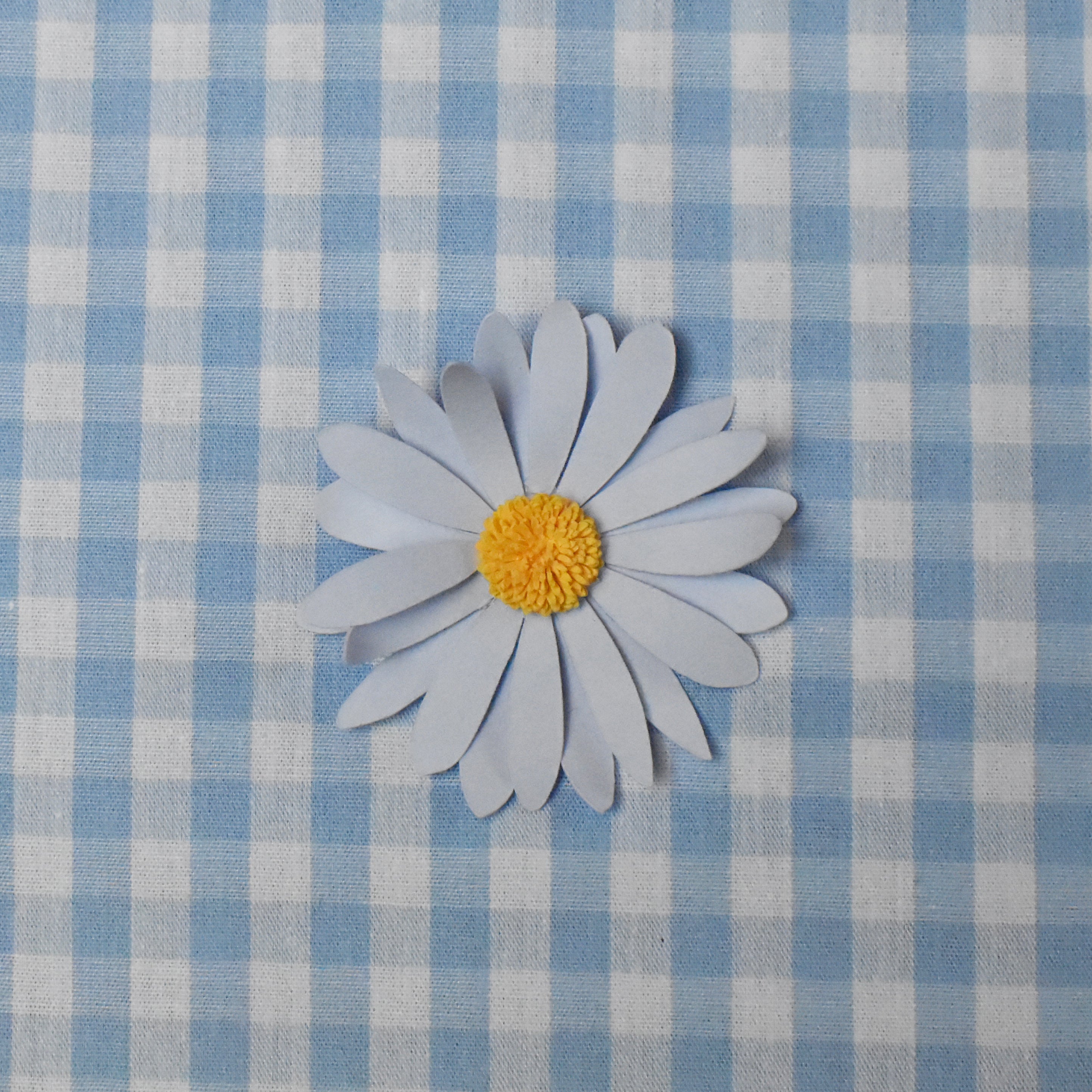 Magnet fleur bleu clair